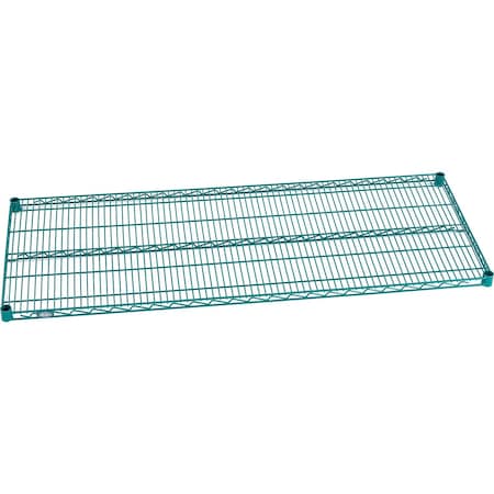 Nexel S2160G Poly-Green Epoxy Wire Shelf 60inW x 21inD S2160GZ